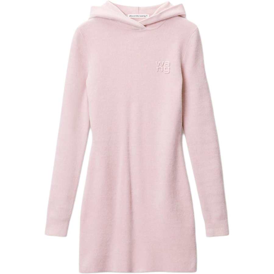 Alexander Wang FW24 Long Sleeved Dress Women's Light Pink