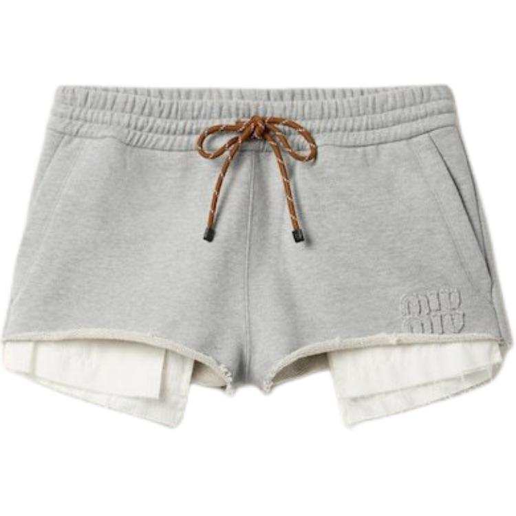 MIU MIU Cotton Fleece Shorts