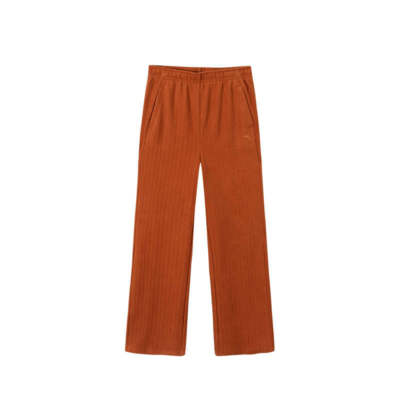 Anta Knitted Sweatpants Women's Candy Coffee