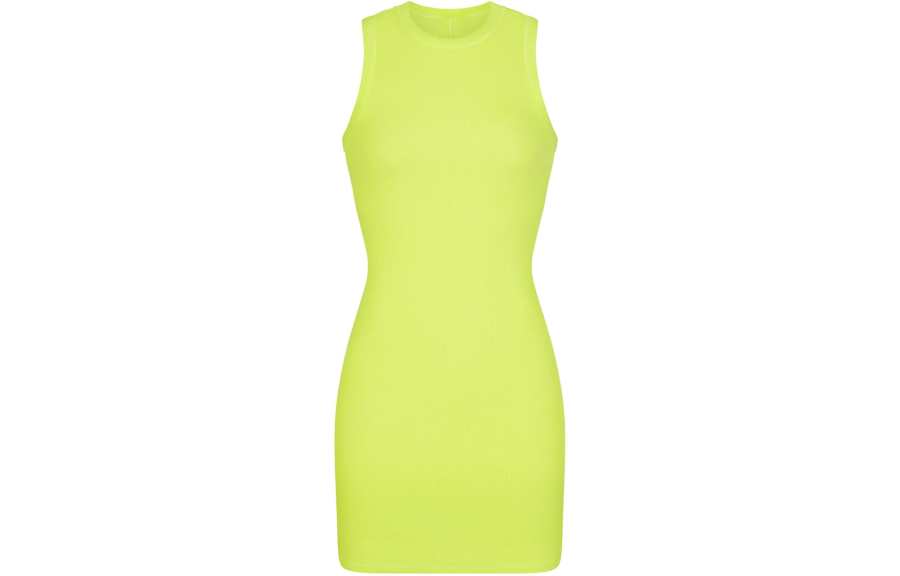 Skims COTTON RIB TANK DRESS Sleeveless Dress Women's DAFFODIL/Narcissus