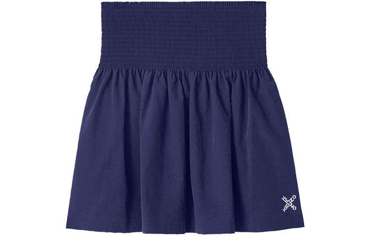 KENZO SS21 Casual Short Skirts Women's Dark Blue