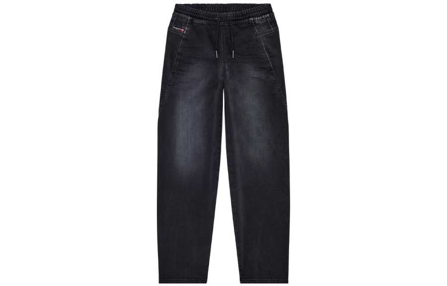 DIESEL Jeans Women's Black Moderate Straight Fit Pants