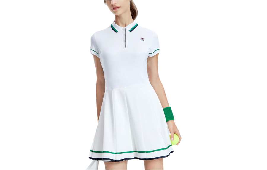 FILA Short Sleeved Dress Women's Jade White