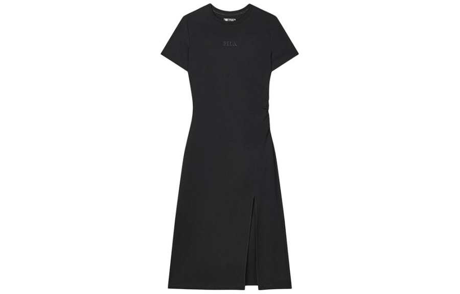 FILA Sports Life Collection Short Sleeved Dress Women's Jet Black