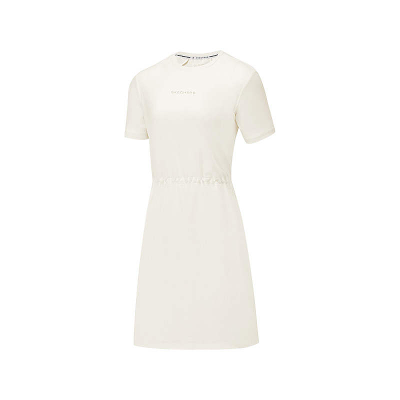 Skechers GODRI Short Sleeved Dress Women's Tofu White 0211