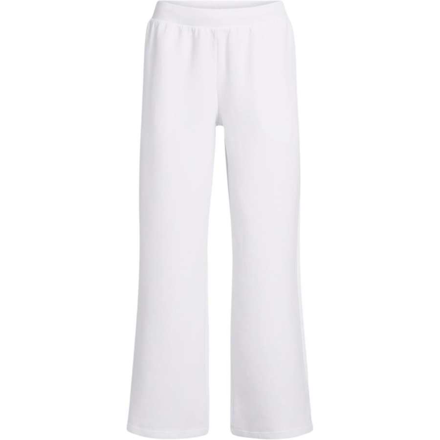 Under Armour Unstoppable Fleece Wide Leg Pants Knitted Sweatpants Women's White