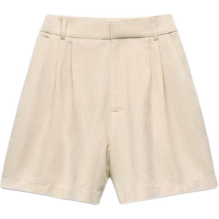 ZARA Trf Casual Shorts Women's Beige