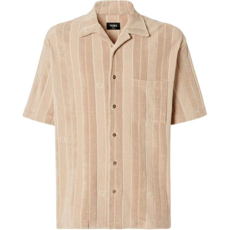 Fendi Terry Jacquard Bowling Shirt