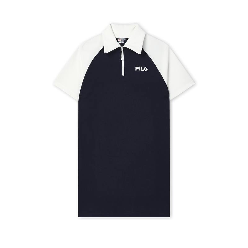 FILA Short Sleeved Dress Women's Secret Mirror Blue