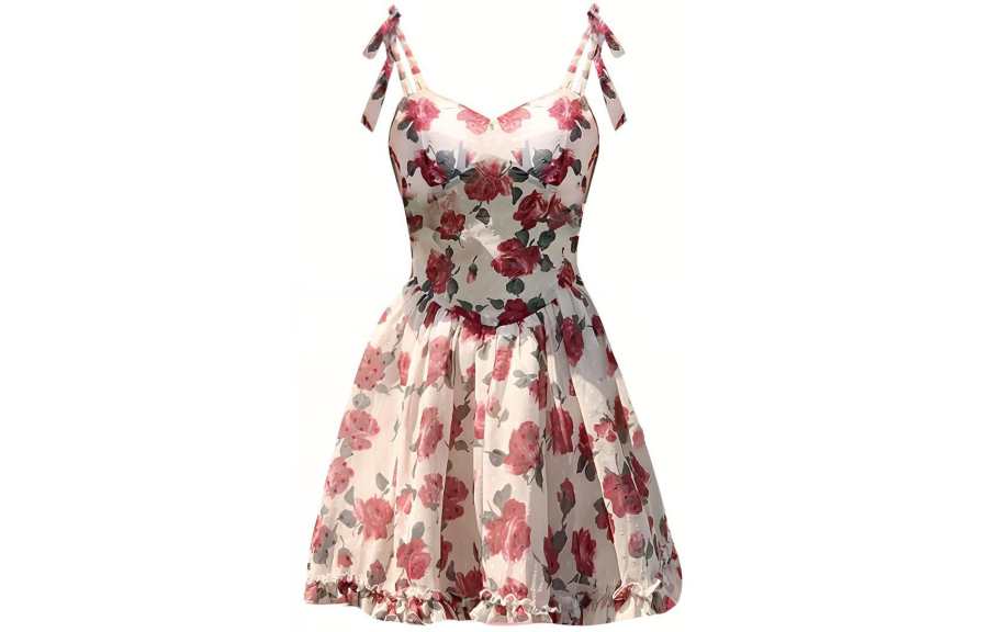 COSYISM Slip Dresses Women's Red
