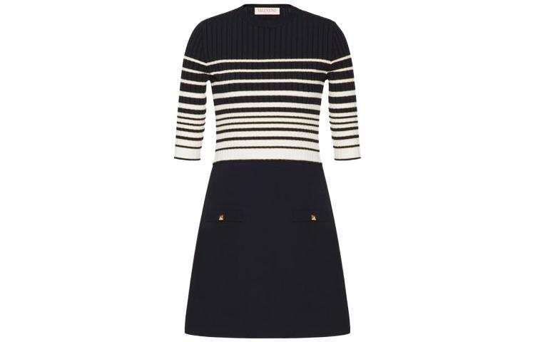 Valentino 【Previous Season】striped lurex minidress