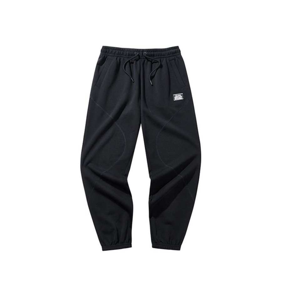 Anta Life Collection Knitted Sweatpants Women's Basic Black