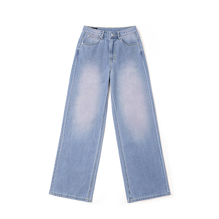 Lee Jeans Women's Light Blue Moderate Wide Leg Pants