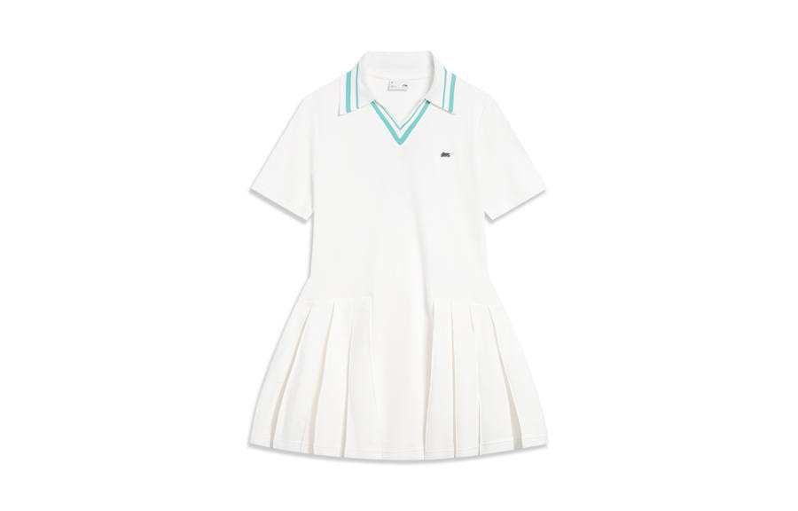 Li-Ning Li Ning Sports Trendy Collection Short Sleeved Dress Women's White