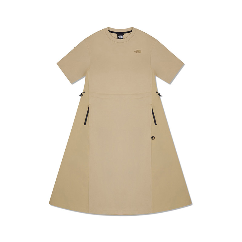 THE NORTH FACE Urban Exploration Short Sleeved Dress Women's LK5/Stone Tan