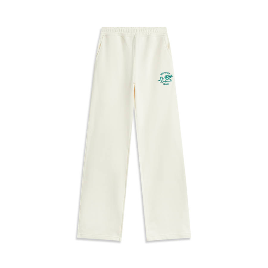 Li-Ning Li Ning Sports Life Collection Knitted Sweatpants Women's Ecru