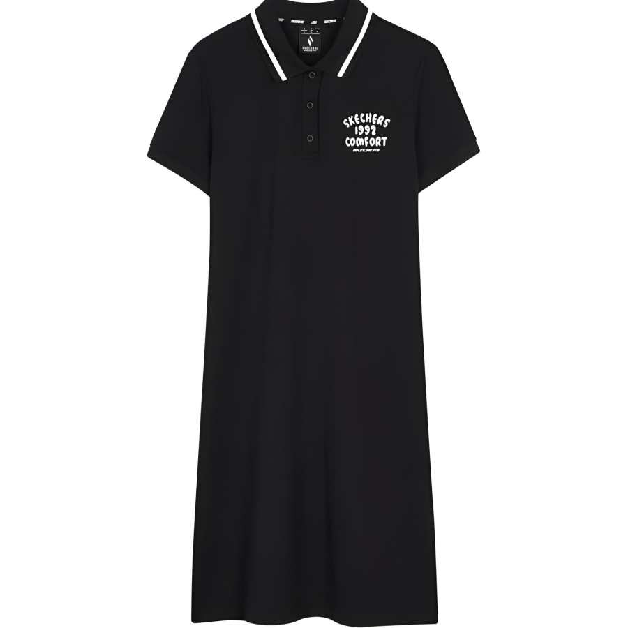 Skechers Short Sleeved Dress Women's Carbon Black