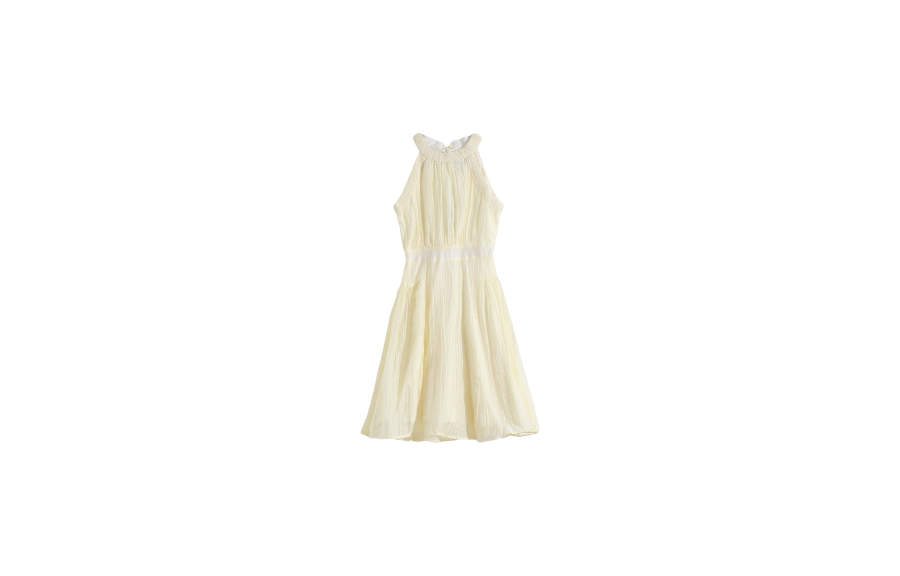 CPAURA Sleeveless Dress Women's Apricot