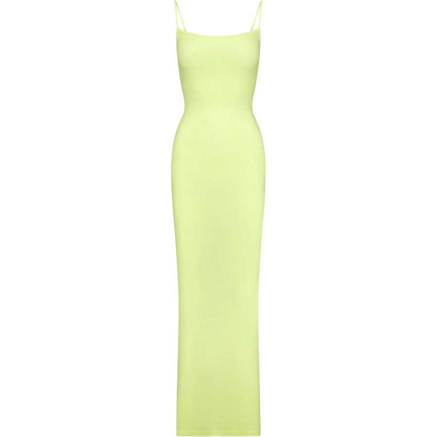 Skims SOFT LOUNGE LONG SLIP DRESS Slip Dress Women's LEMONADE/Lemon