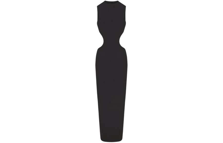 Skims FITS EVERYBODY CUT OUT OPEN BACK LONG DRESS Sleeveless Dress Women's ONYX/Onyx