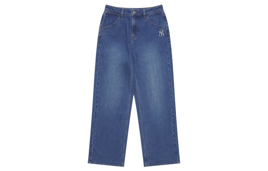 MLB New York Yankees Jeans Women's Indigo Moderate Wide Leg Pants
