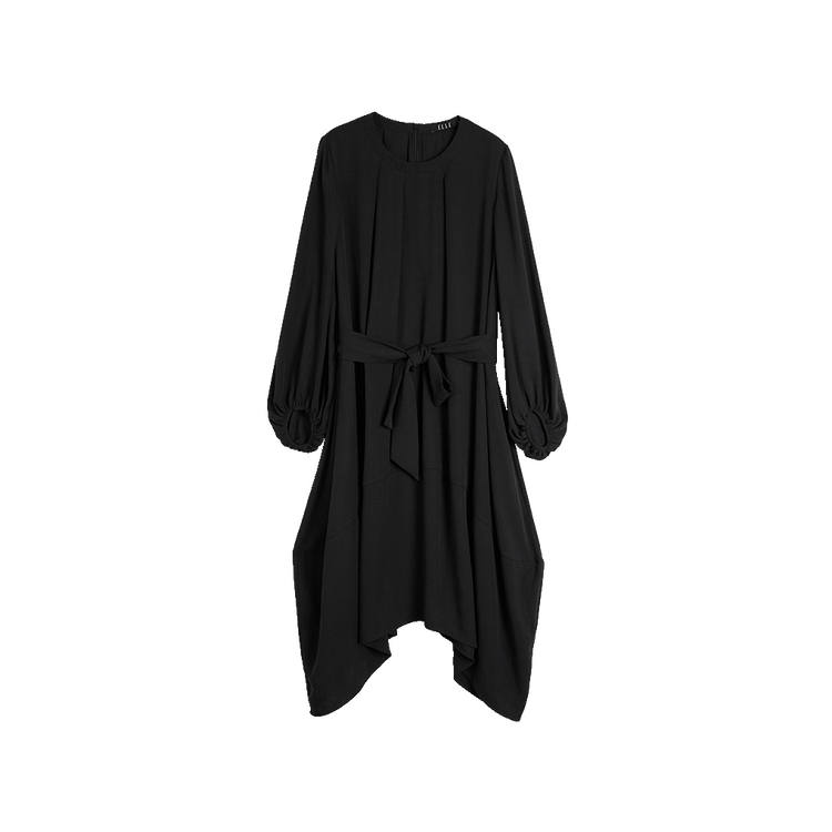 ELLE Long Sleeved Dress Women's Black