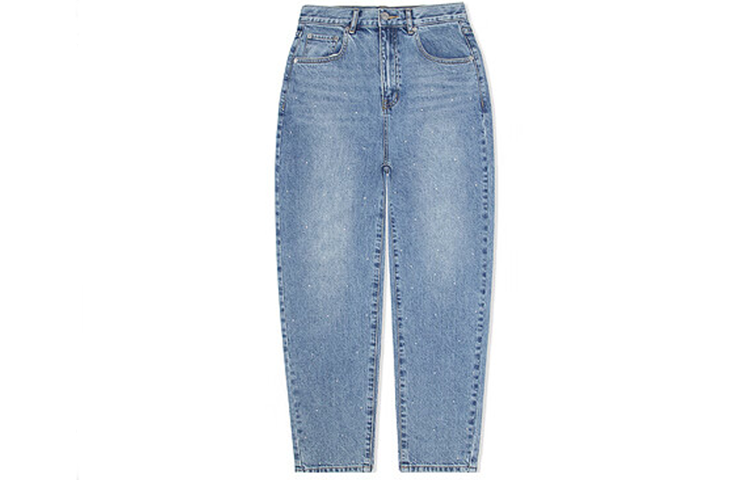 GUESS Jeans Women's Light Blue Moderate Straight Fit Pants