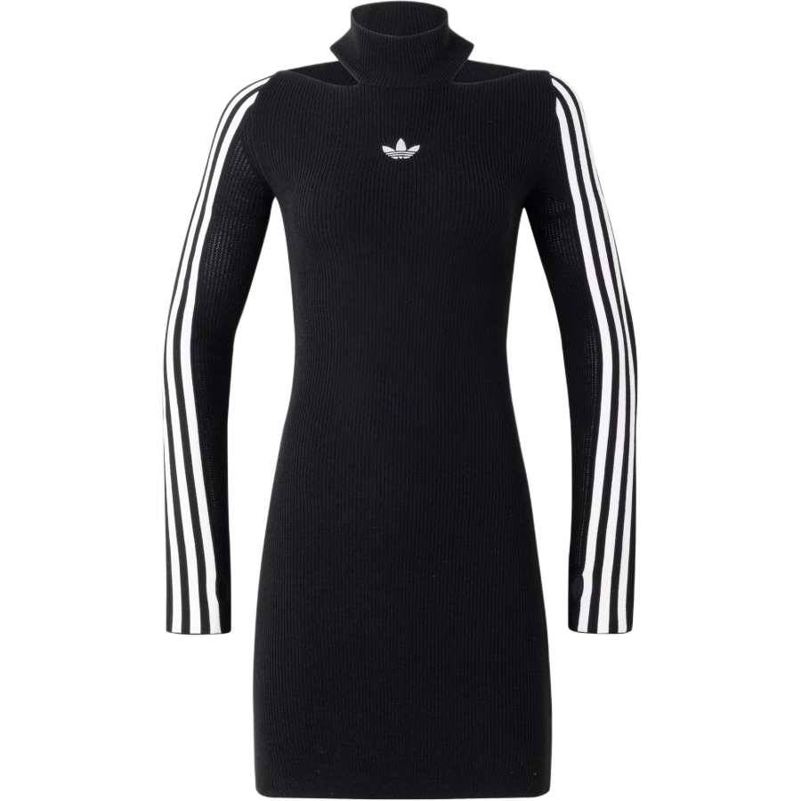 Adidas Originals Premium Knit Dress Long Sleeved Dress Women's Black