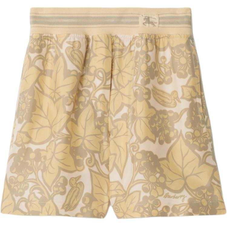 Burberry Botanical-Printed Elasticated Waistband Shorts