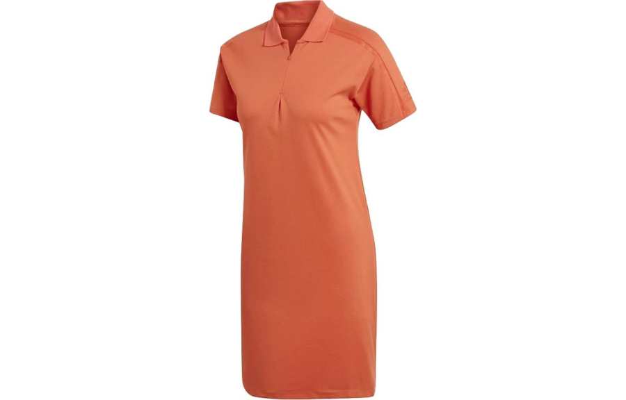 Adidas Adidas Short Sleeved Dress Women's Orange