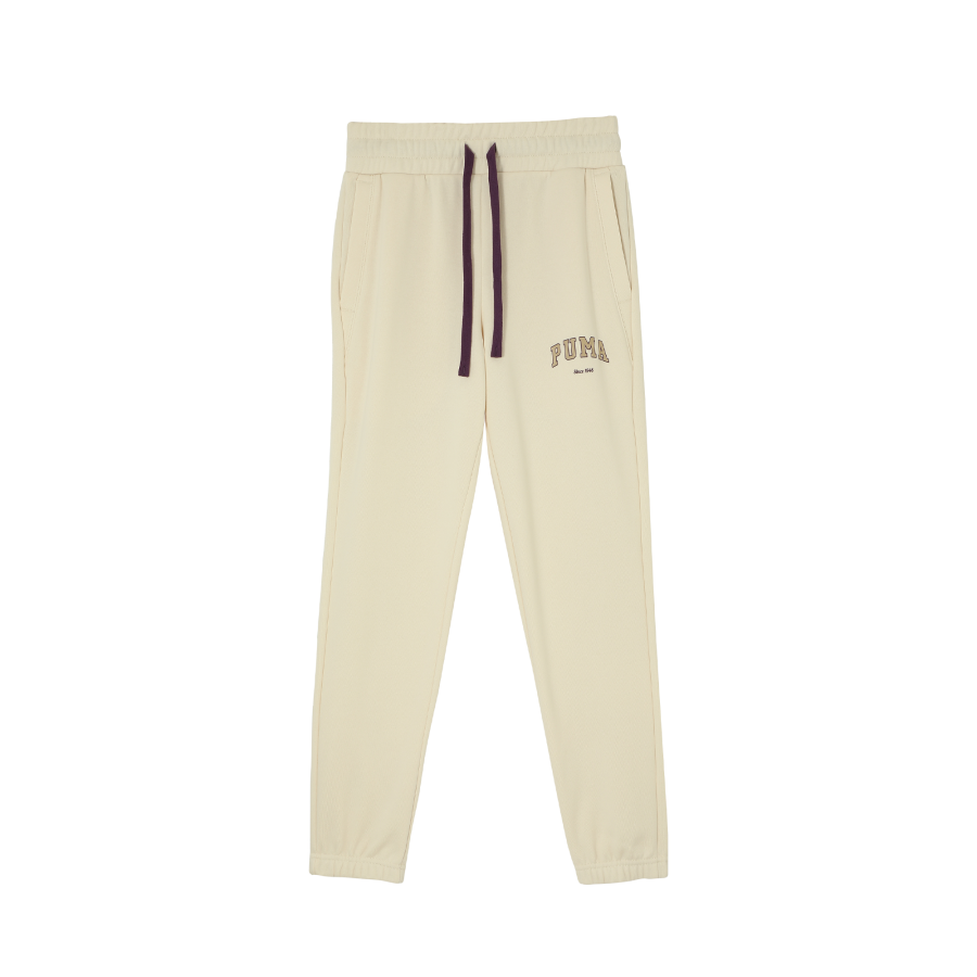 PUMA VARSITY SWEATPANTS FL W Casual Print Fleece Lined Knitted Sweatpants Women's Almond Candy