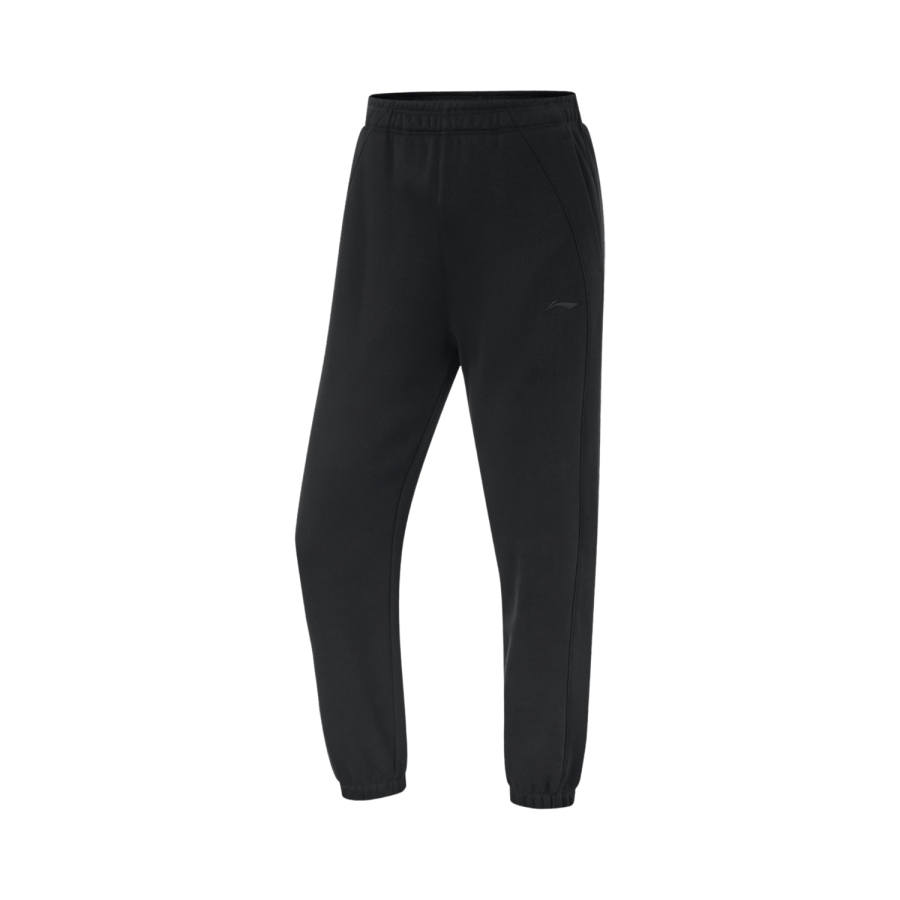 Li-Ning Li Ning Fitness Series Minimalist Style Solid Color Mid Rise Comfortable Fleece Lined Thermal Elastic Cuff Early Spring