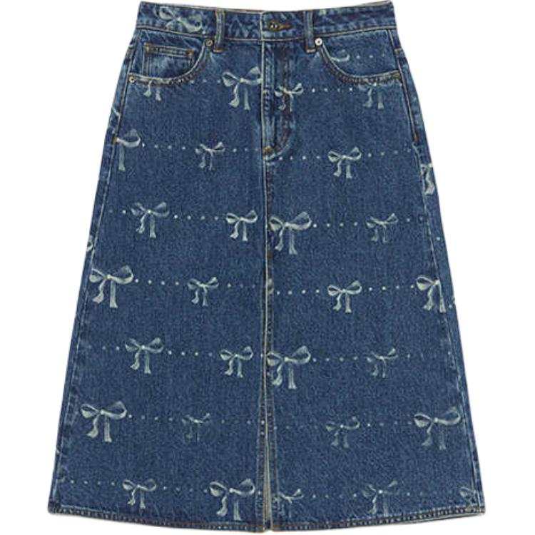 Self-portrait Self portrait Denim Long Skirt Women's