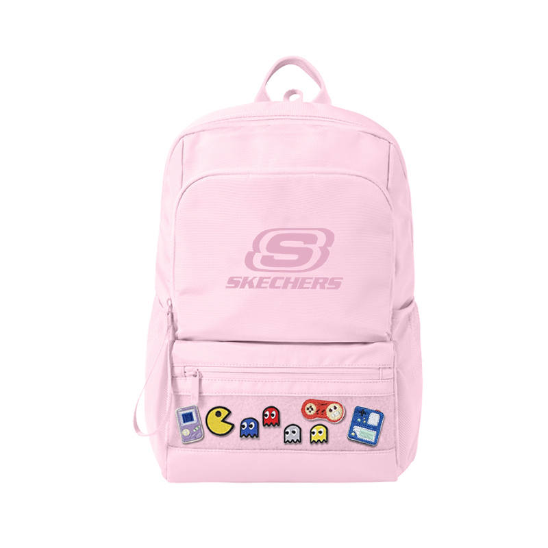 Skechers Oxford Cushioning Laptop Bag Business Trip Commute Travel Backpack Versatile Backpack Unisex Ice Pink