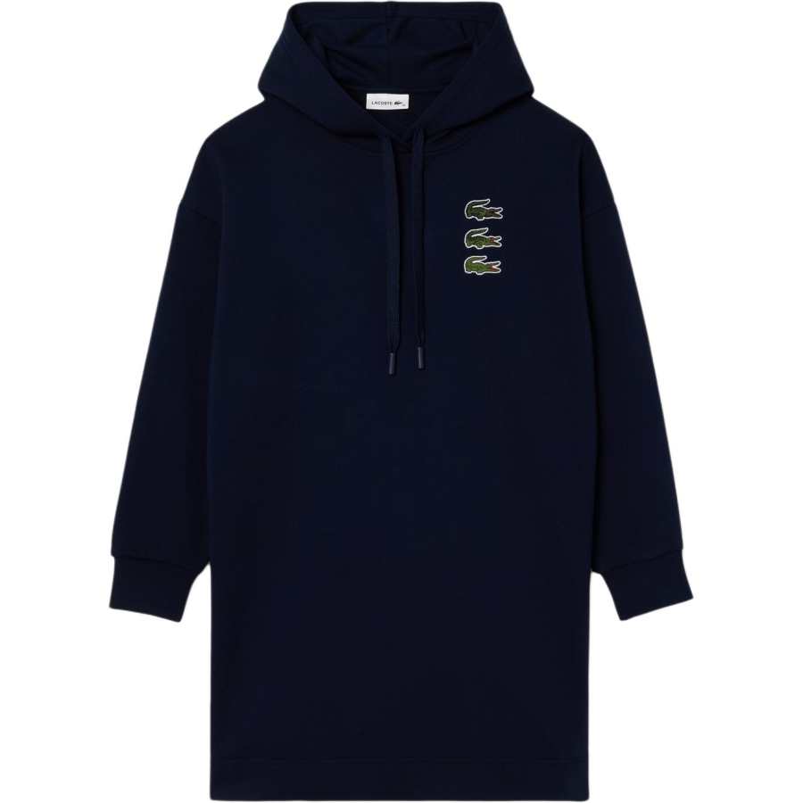 LACOSTE Long Sleeved Dress Women's Marine Blue
