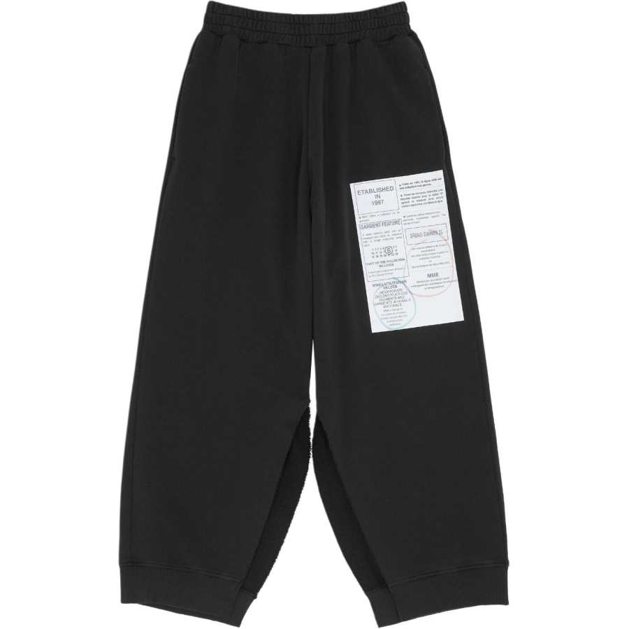 MM6 Maison Margiela Numbers Patch Flared Trousers