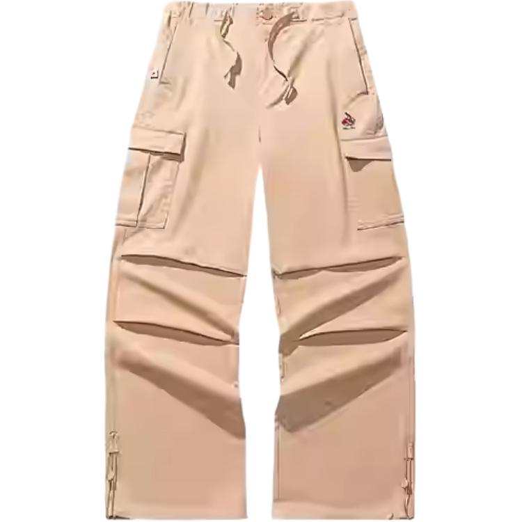 Anta x Kirsh Life Collection Cargo Pants Women's Cream Apricot Coffee