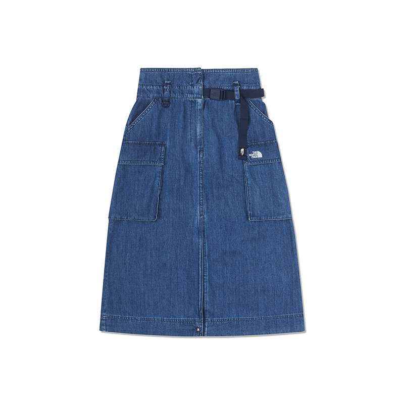 THE NORTH FACE Urban Exploration Denim Long Skirt Women's Blue