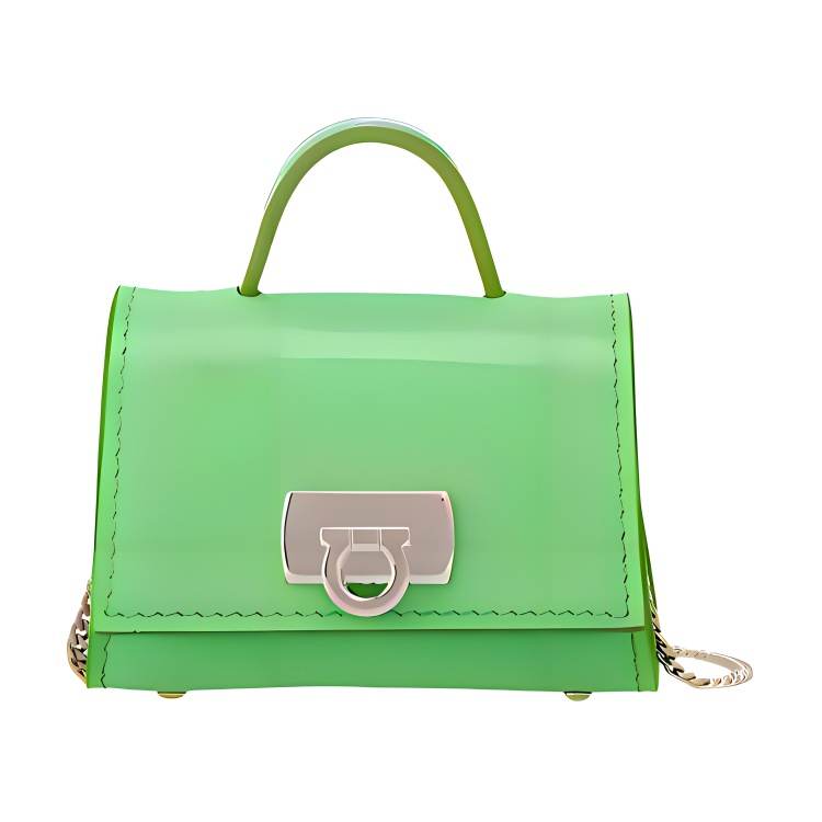 FERRAGAMO Cow Leather Airpod Pro Protective Cover Earphone Case Women's Green