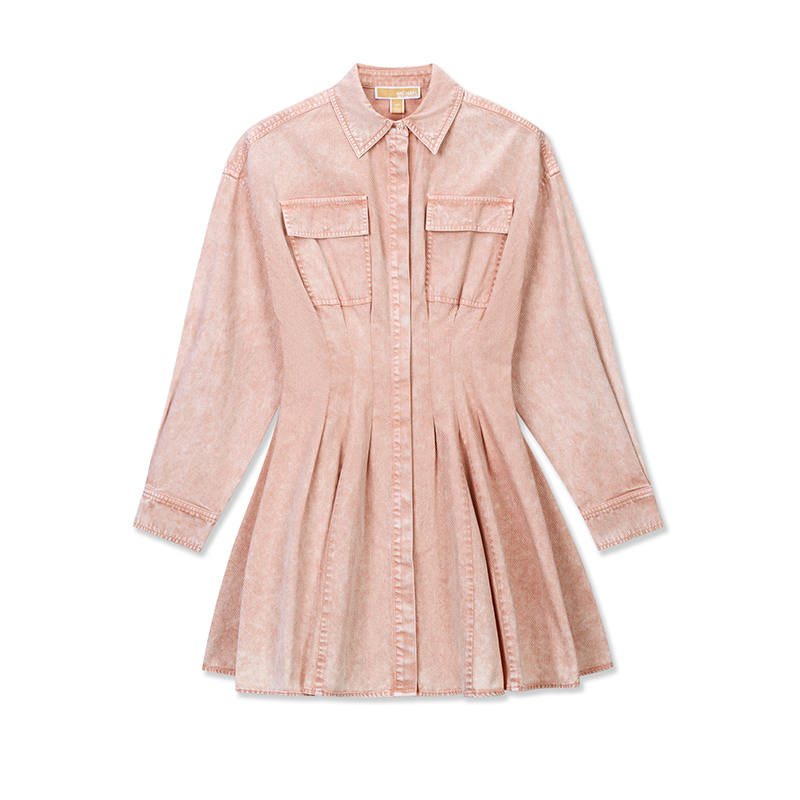 MICHAEL KORS Garment-Dyed Denim Shirtdress