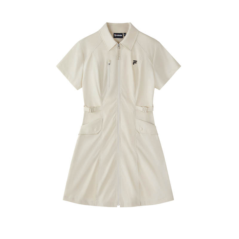 FILA FUSION URBAN TECH Polo Collar Short Sleeved Dress Women's