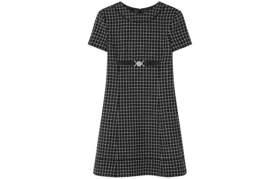 VERSACE Short Sleeved Dress Women's Black