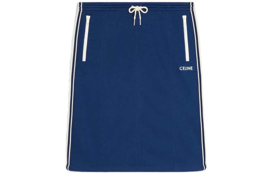 CELINE Casual Short Skirts Women's Blue Moderate Short Other