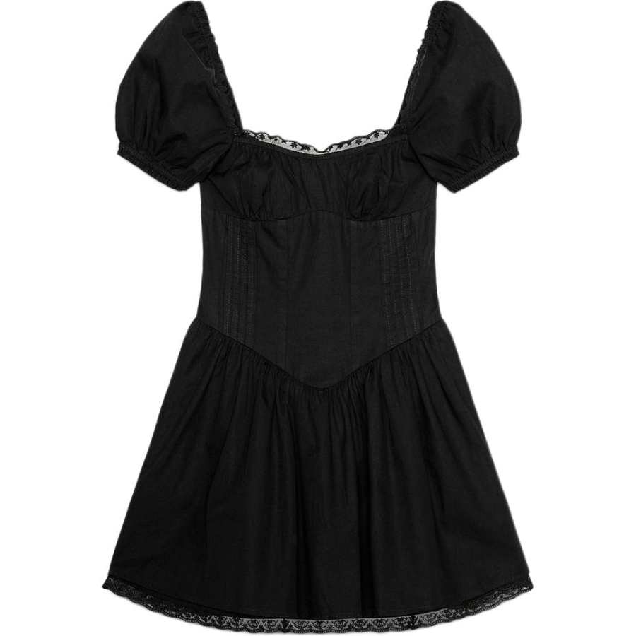 ZARA Short Sleeved Dress Women's Black