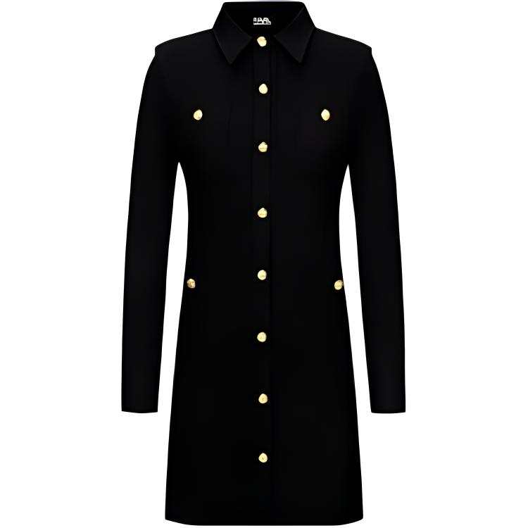 KARL LAGERFELD / Karl Lagerfeld Jeans Long Sleeved Dress Women's Black