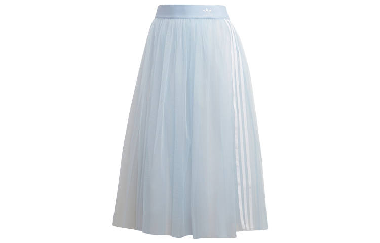 adidas originals Women's High-Waist Long Skirt 'Tulle Blue'