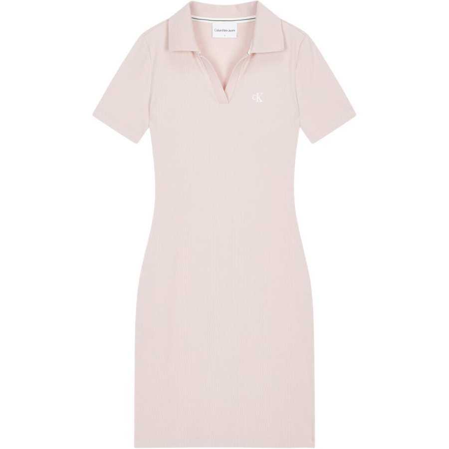 CALVIN KLEIN Short Sleeved Dress Women's Pink