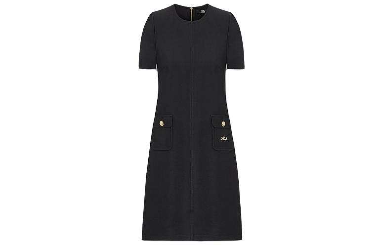 KARL LAGERFELD / Karl Lagerfeld Jeans Short Sleeved Dress Women's Black