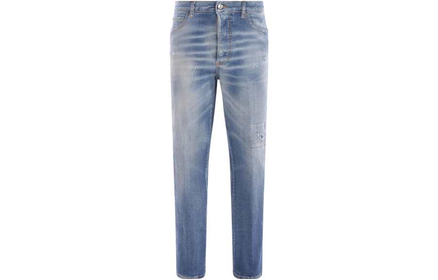 DSQUARED 2 【Previous Season】embroidered-logo straight-leg jeans