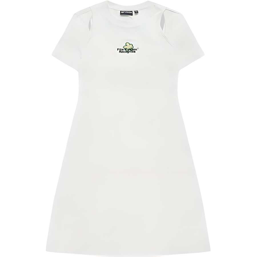 FILA FUSION Short Sleeved Dress Women's Cloud White